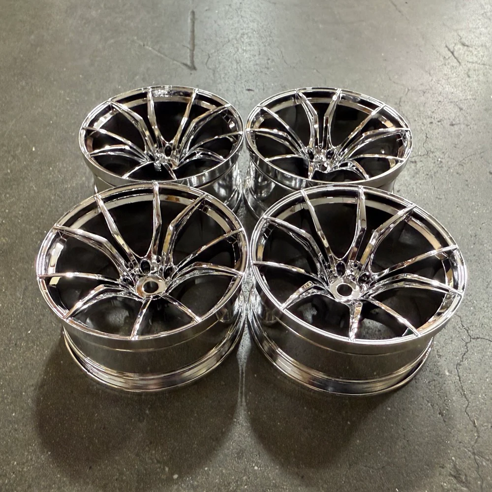 CHROME FX Split 5 Spokes - Titan Style - DEEP Concave 11 Offset 1-10 Rims (4-Pack) [MST] 102050S - Image 2