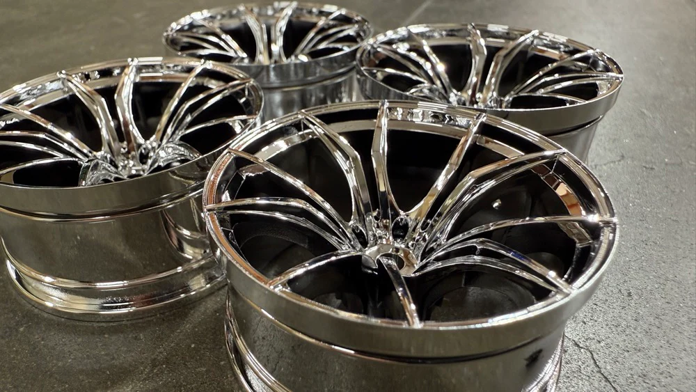 CHROME FX Split 5 Spokes - Titan Style - DEEP Concave 11 Offset 1-10 Rims (4-Pack) [MST] 102050S - Image 4