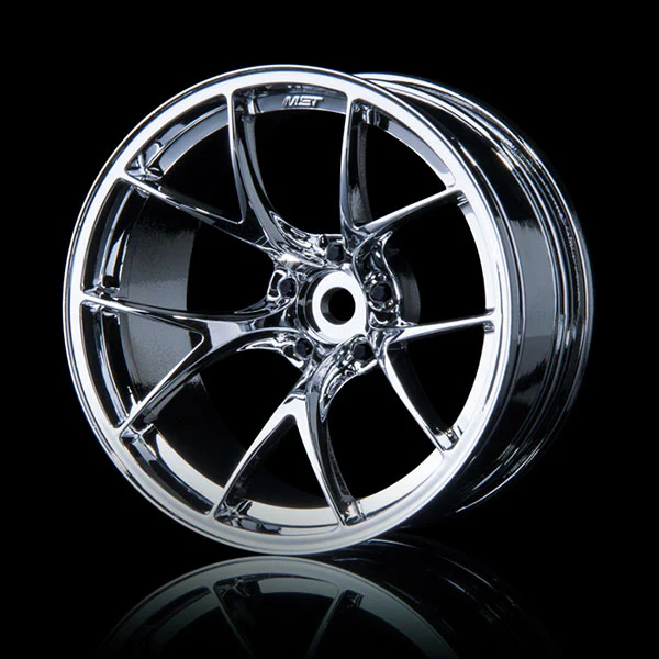 CHROME RID Split 5 Spokes - DEEP CONCAVE BBS CI-R Style - 11 Offset Rims (4-Pack) [MST] 102058S