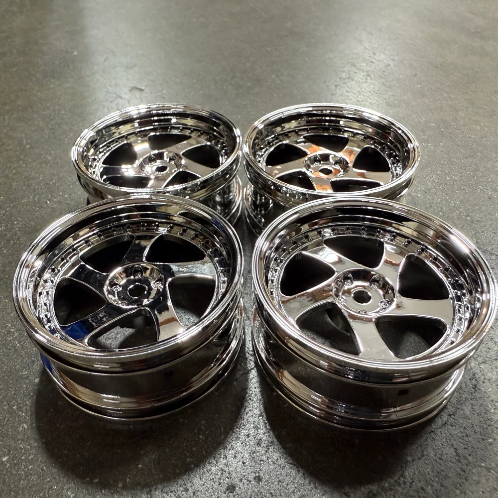 CHROME TMB 5 Spokes - Rotiform Style - 5 Offset 1-10 Rims (4-Pack) [MST] 102044S