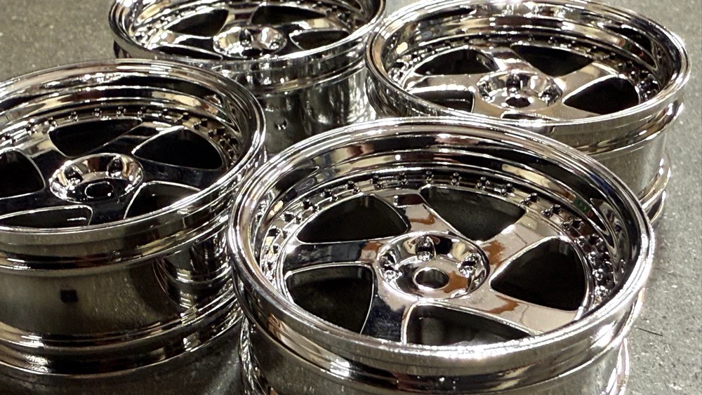 CHROME TMB 5 Spokes - Rotiform Style - 5 Offset 1-10 Rims (4-Pack) [MST] 102044S - Image 3