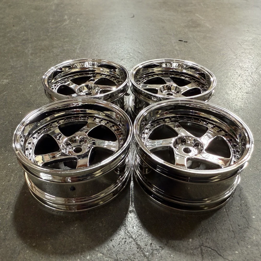 CHROME TMB 5 Spokes - Rotiform Style - DEEP 8 Offset 1-10 Rims (4-Pack) [MST] 102045S - Image 2