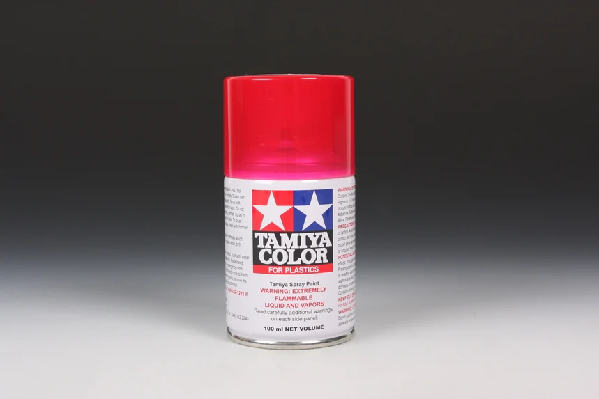 CLEAR RED - Lacquer Spray Paint 100ml (For Plastic Models) TS-74 [Tamiya] 85074 - Image 2