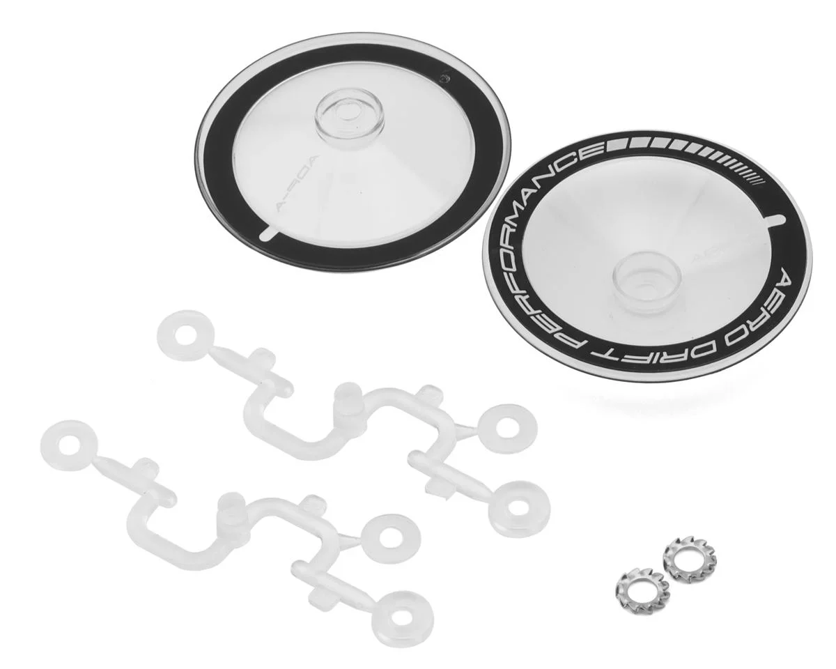 CONCAVE / FLAT AERO DRIFT Wheel Cover (White, Black, Clear) [DS Racing] - Image 10