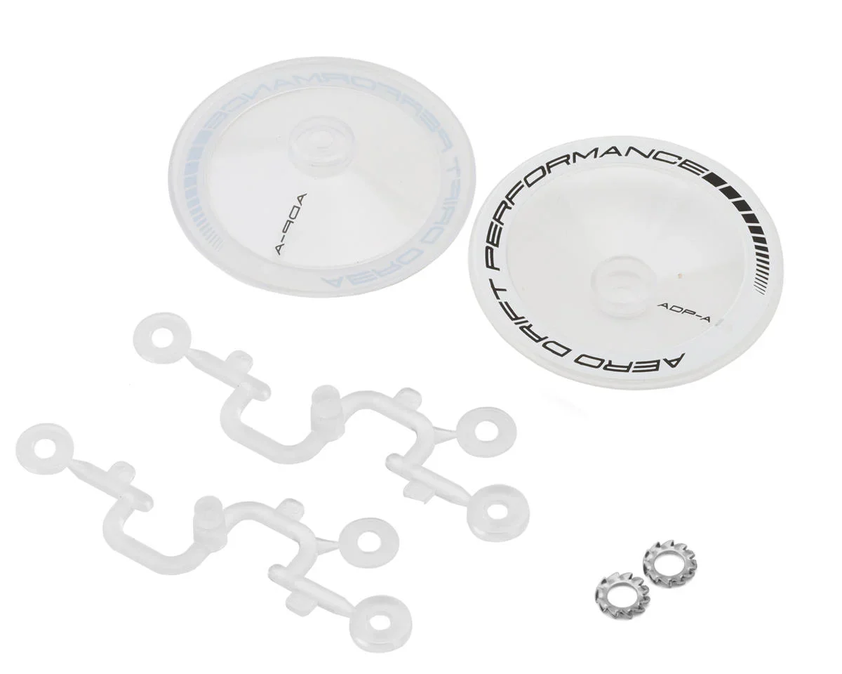 CONCAVE / FLAT AERO DRIFT Wheel Cover (White, Black, Clear) [DS Racing] - Image 4