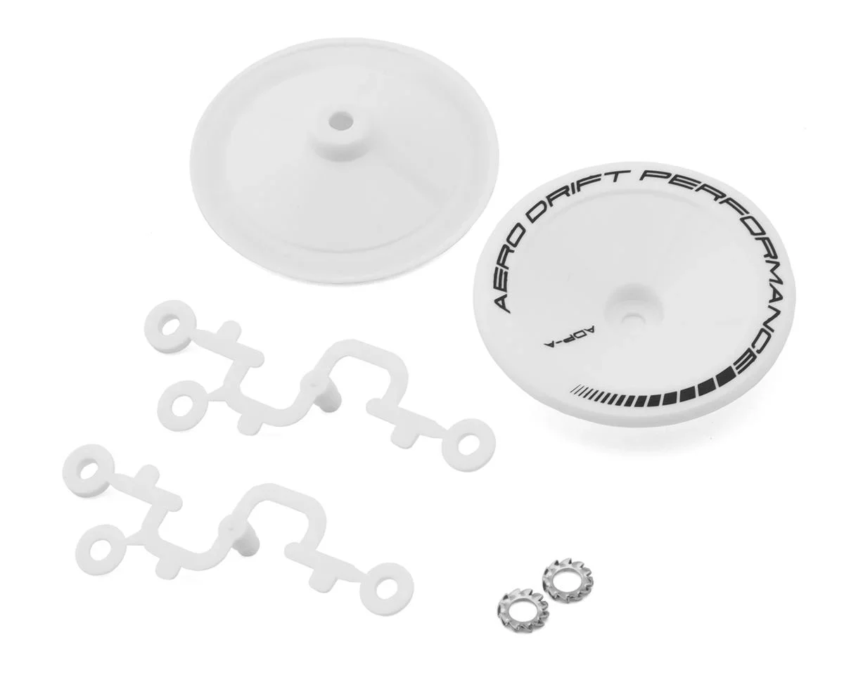 CONCAVE / FLAT AERO DRIFT Wheel Cover (White, Black, Clear) [DS Racing] - Image 5