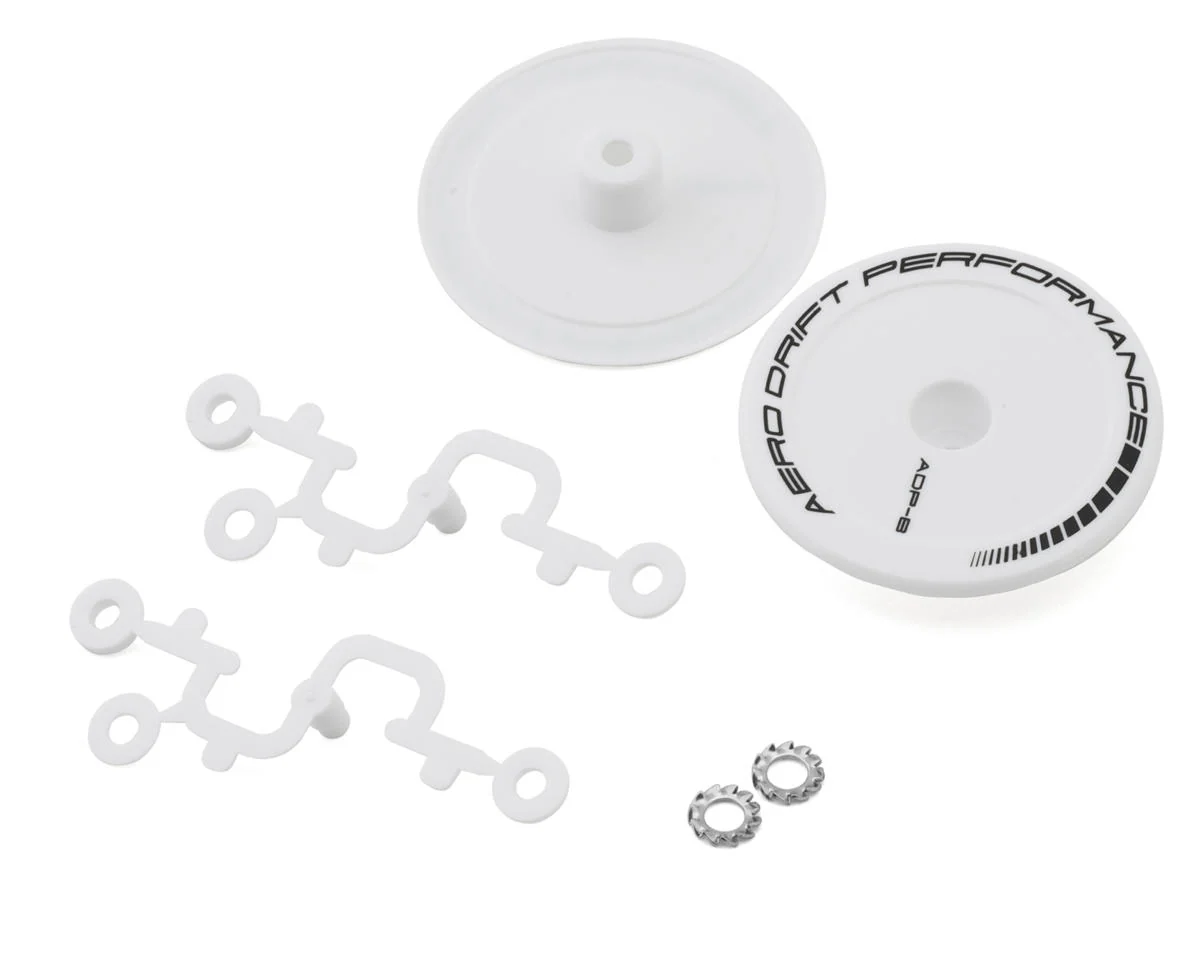 CONCAVE / FLAT AERO DRIFT Wheel Cover (White, Black, Clear) [DS Racing] - Image 8