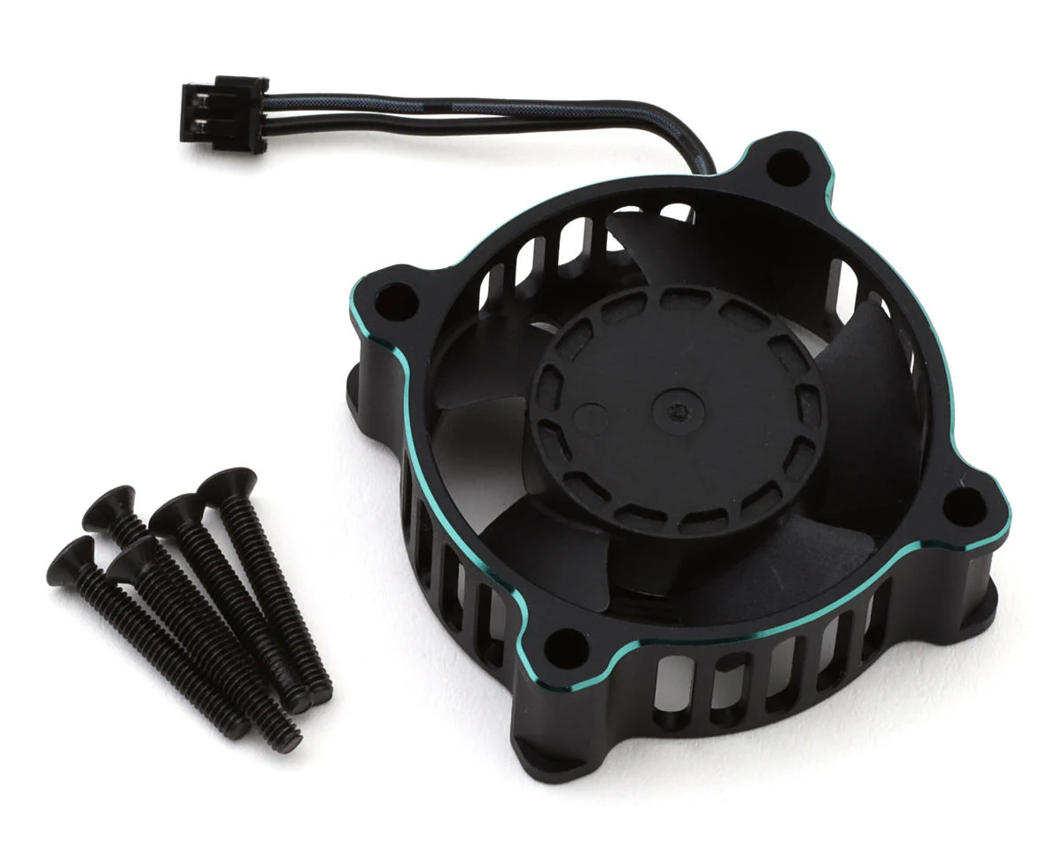 Crest 8/8 Evo Aluminum 30x30x10mm ESC Cooling Fan (Black/Aurora Green) [Cayota] CYEAF0802