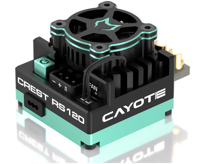 CREST RS120 1/10 STOCK 120A SENSORED ESC (Teal / Black) Brushless Speed Controller [Cayote] CYEA11002