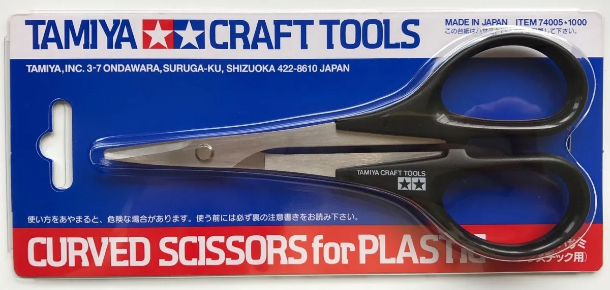 Curved Body Scissors for PLASTIC [Tamiya] 74005 - Image 2