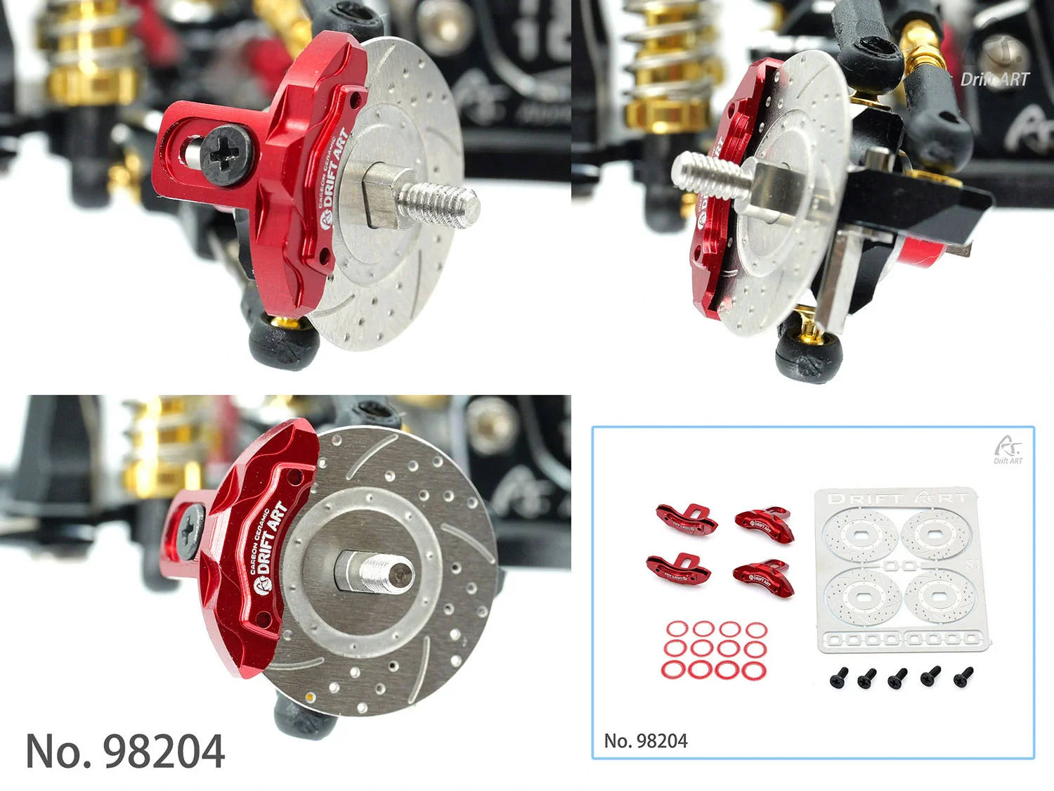 DA3 Aluminum CNC Simulation Brake System For DA3 DA4 [Drift Art] 98204 - Image 3