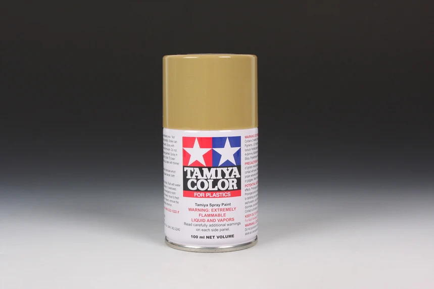 DARK YELLOW - Lacquer Spray Paint 100ml (For Plastic Models) TS-3 [Tamiya] 85003 - Image 2