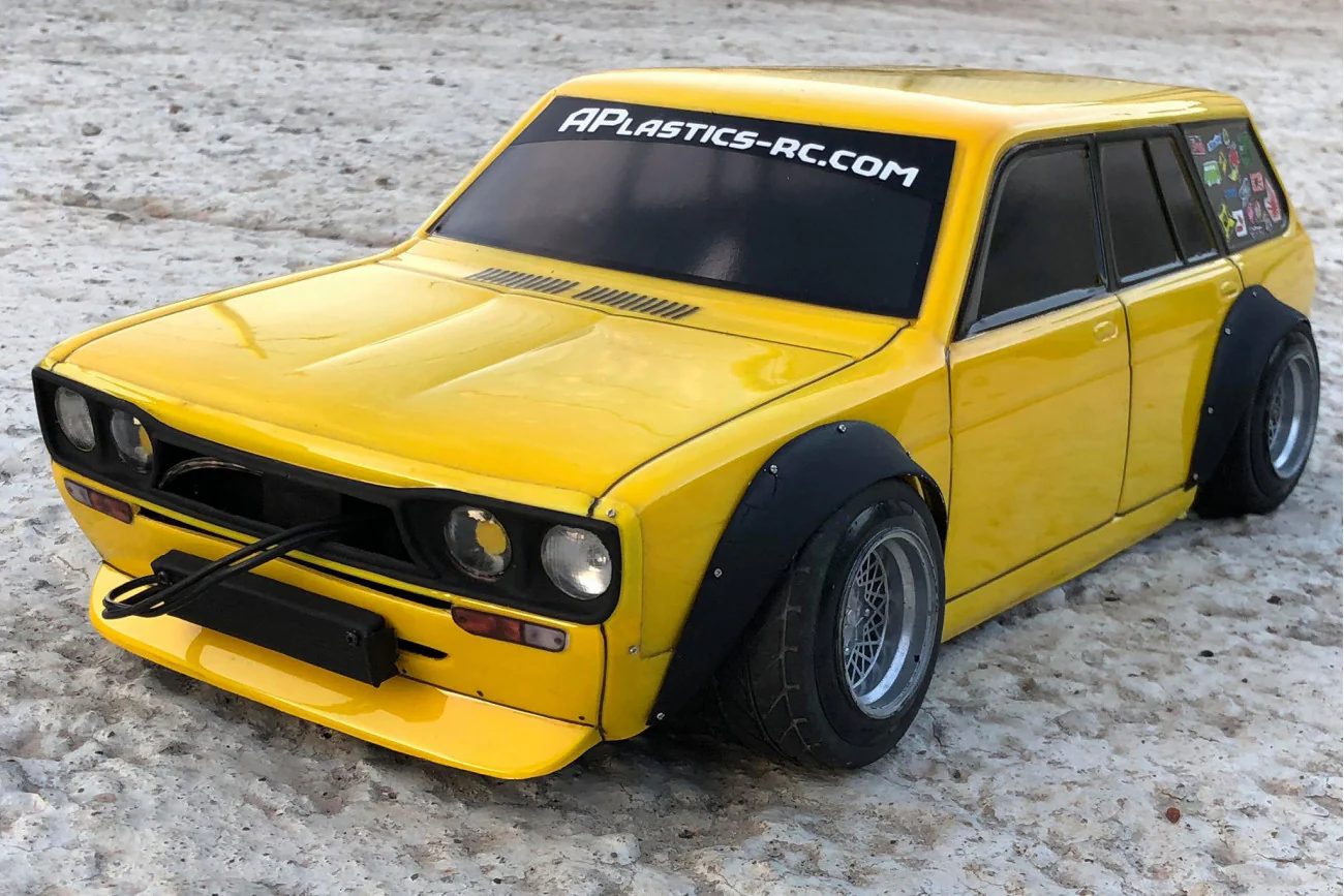 Datsun 510 Wagon Widebody (Nissan) 1-10 Body Set [APlastics]  d510w - Image 3