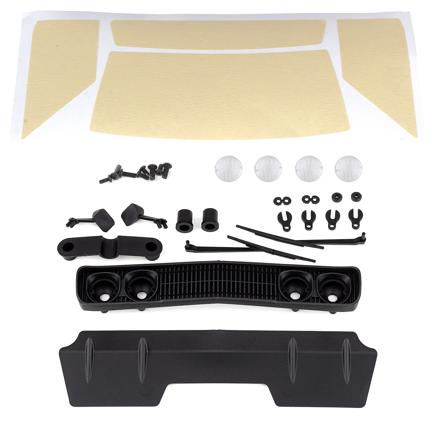 Datsun 620 Body Accessories - Light Buckets Mirrors Accessories Set [Associated] 31931