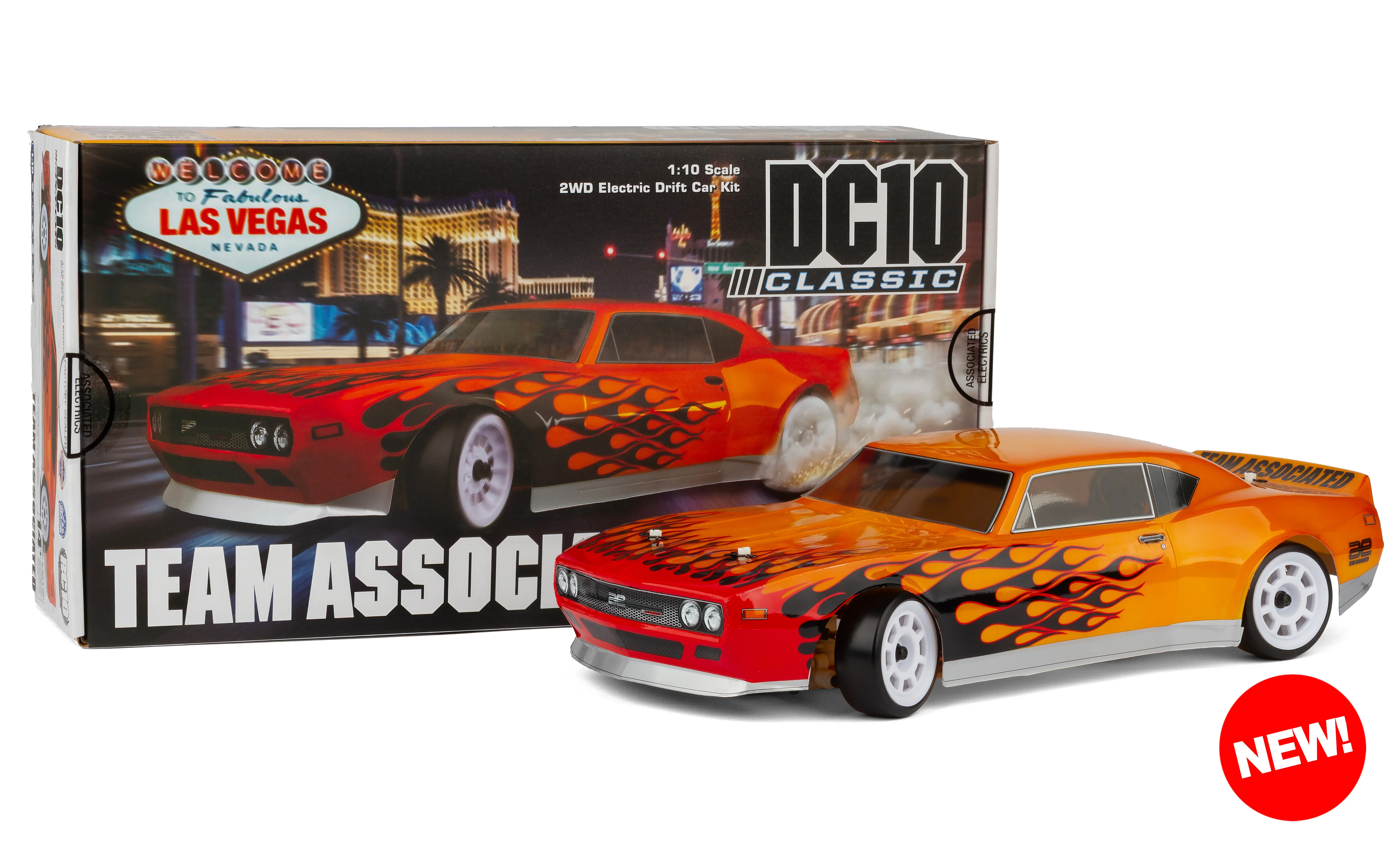 DC10 Classic Kit GOLD EDITION RWD 1/10 Drift Car Kit [Associated] ASC 30135 - Image 5