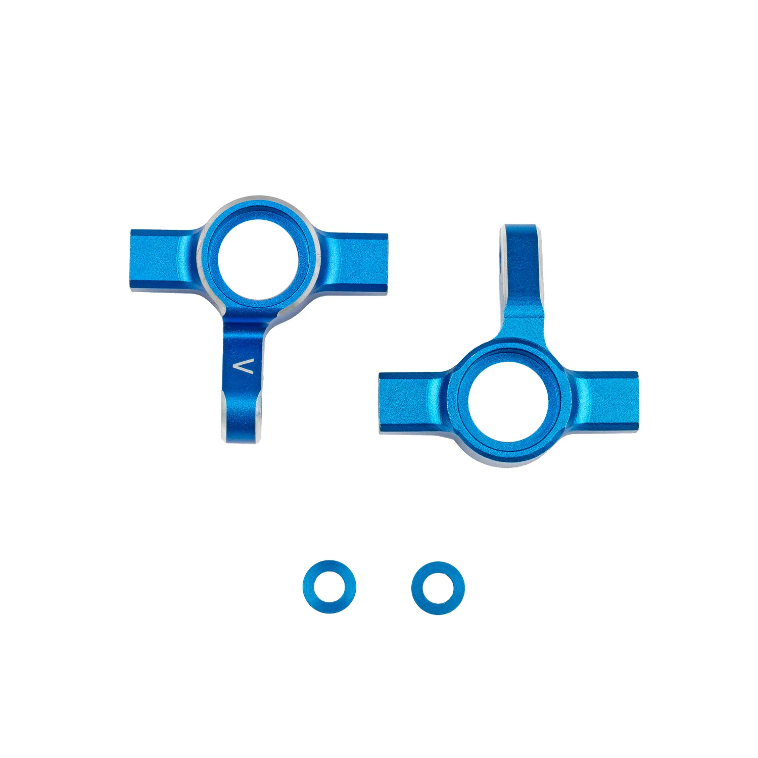 DC10 FT Aluminum Steering Blocks (Front Knuckles) [Associated] ASC72277