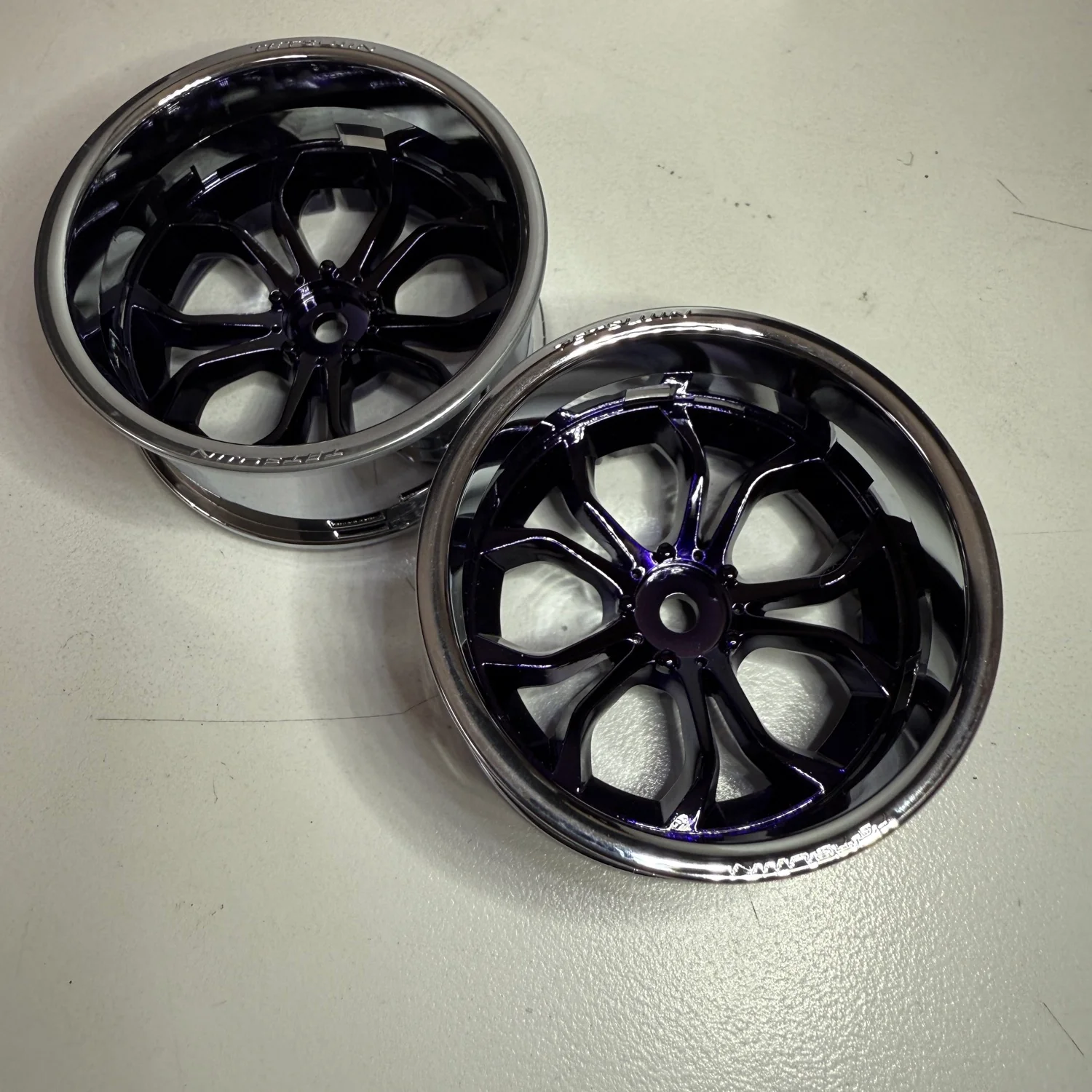 DEEP SPIDER (Chrome / Chrome Purple) Super-Rim Set (Adjustable Offset 3, 6, 9) [Tetsujin] TT-8551 - Image 3