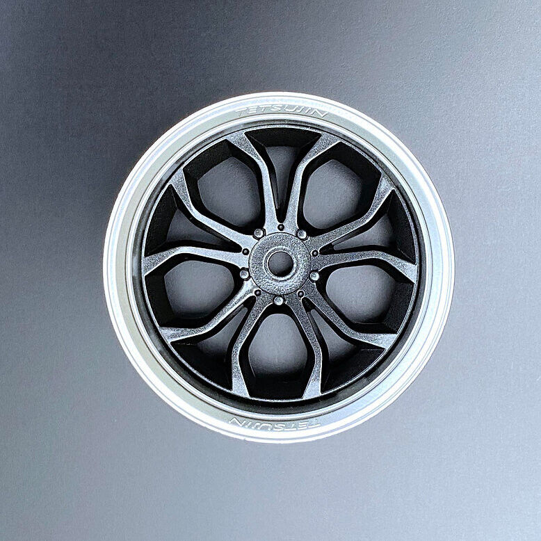 DEEP SPIDER Gun metal / Silver Super-Rim Set (Adjustable Offset 3, 6, 9) [Tetsujin] TT-7774 - Image 2