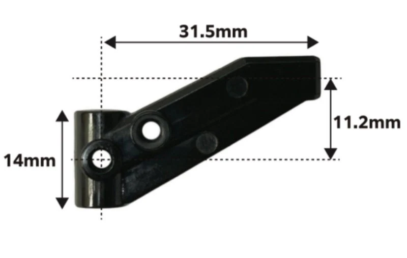 Delrin High-Rigidity Front Upper Arm for RDX [TOPLINE] ET-066 - Image 2