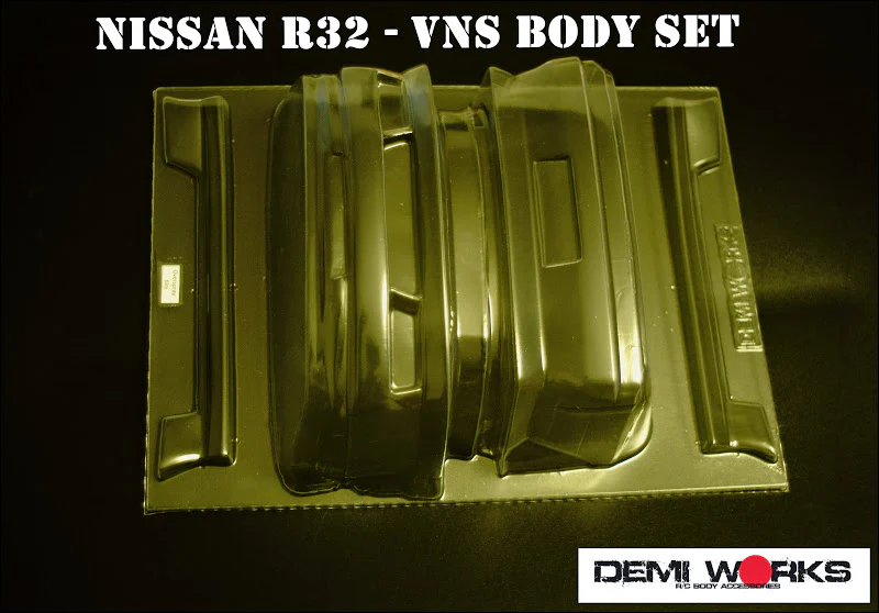 Demi Works VNS Body Kit + Truck and Roof Wing for Tamiya R32 [Demi Works] DW32VNS-S + DW32VNS-W - Image 2