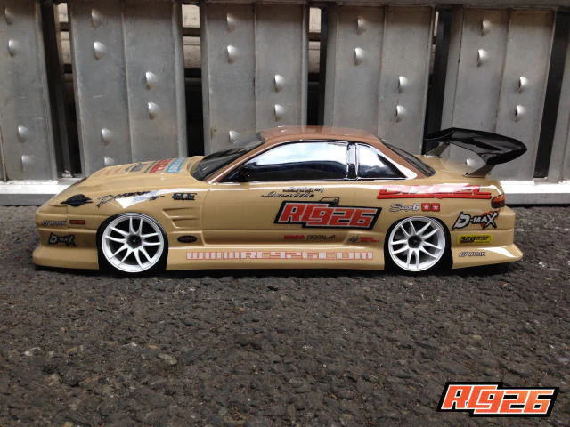DMAX ONE-VIA 240SX S13 180SX COUPE Akinori Utsumi (Includes Wing, Mirrors, Livery) [RC926] KN-DB01 - Image 6