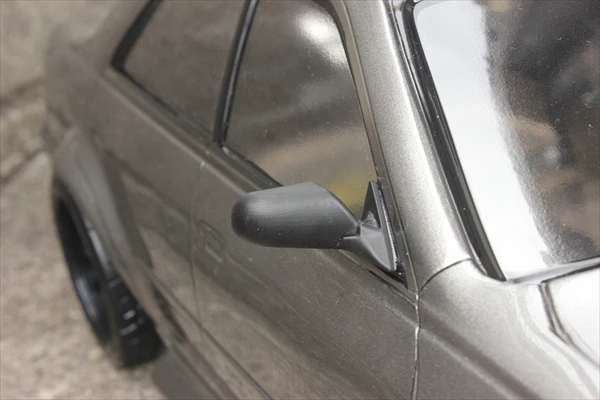 Door Mirror STANDARD Universal Style Mirrors (w- Chrome Decal) [Pandora] APA-1506