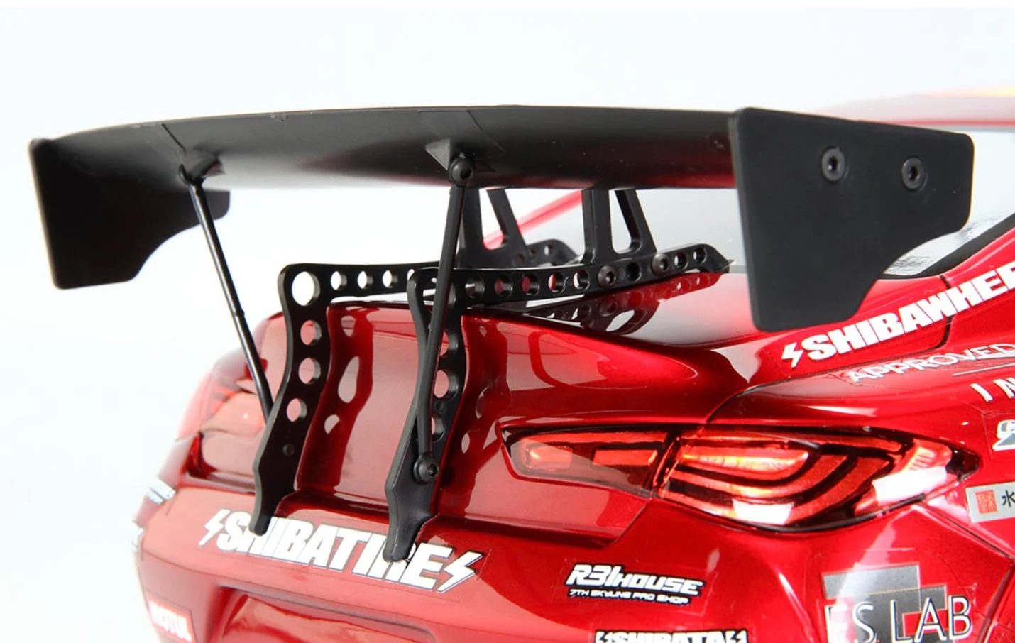 DR GT Wing and Mirror Set TYPE 2 - SWAN NECK w/ trunk bracket [Shibata] DR-WING02