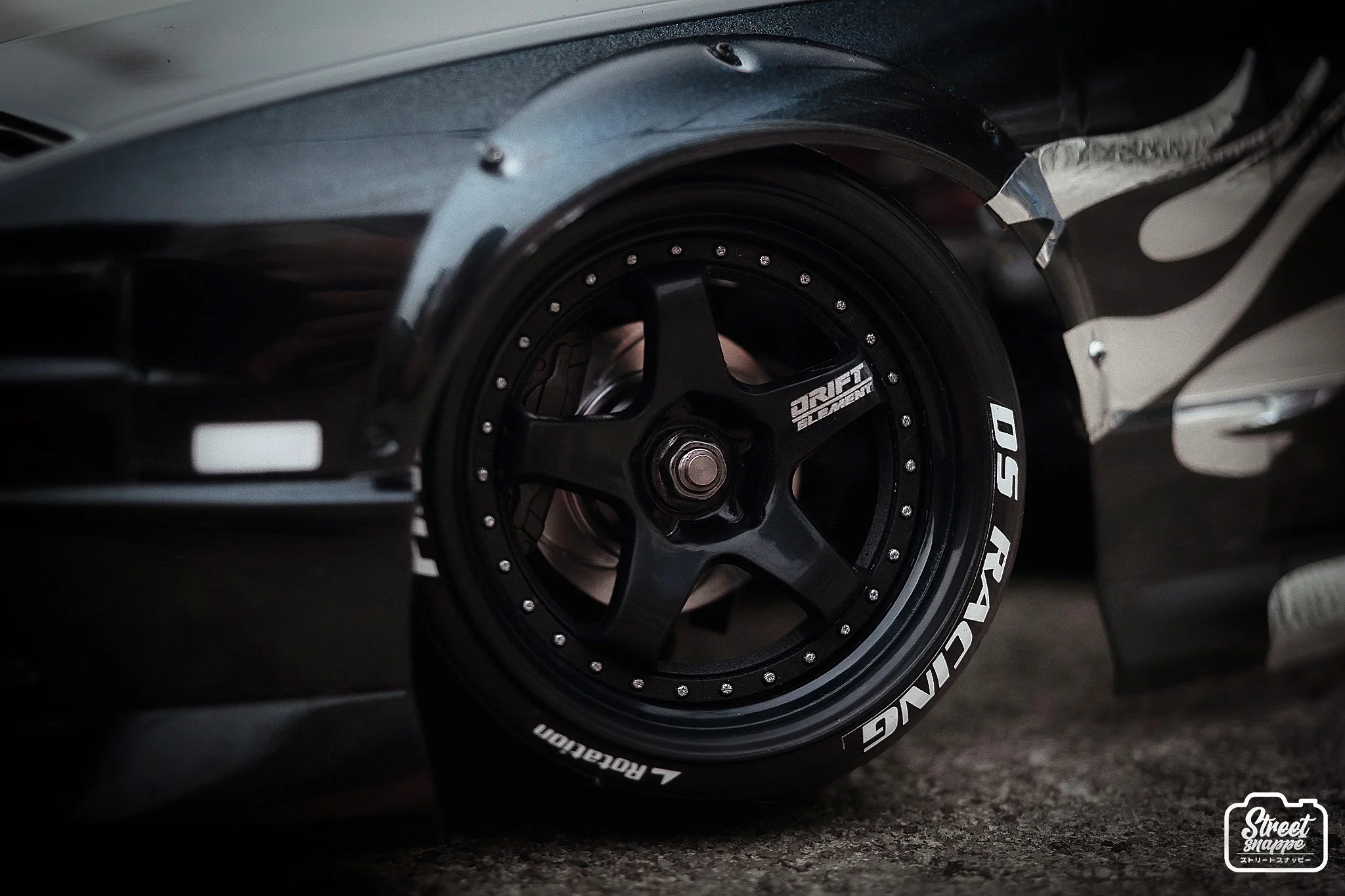 DRIFT ELEMENT Adjustable Offset (BLACK) Rims [DS Racing] DE-005 DE-006 DE-007 - Image 5