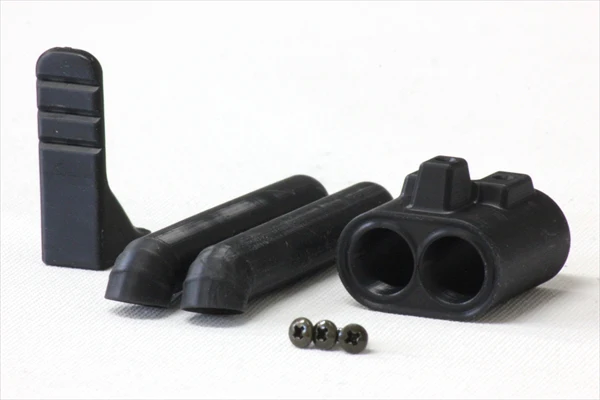 Dual Muffler TEAR DROP or STRAIGHT PIPE (Blast) (REVERSIBLE) BLACK [Pandora] PAC-517 - Image 6