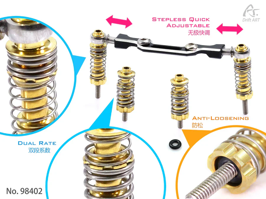 Dual Rate Suspension SET For DA4/DA3 DriftArt4 [Drift Art] 98402 - Image 2