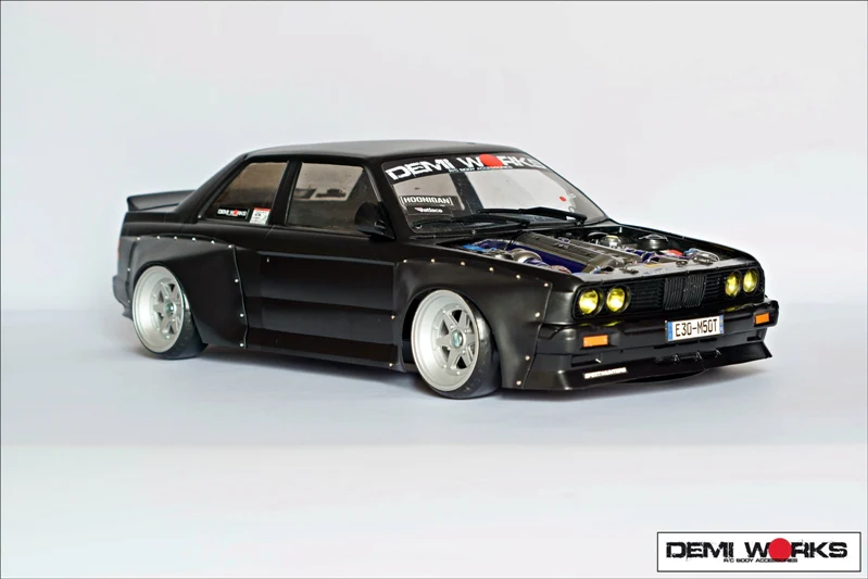E30 OVERFENDERS Rocket Bunny Full 1-10 FENDER FLARE Kit [Demi Works] DWE30RB - Image 2