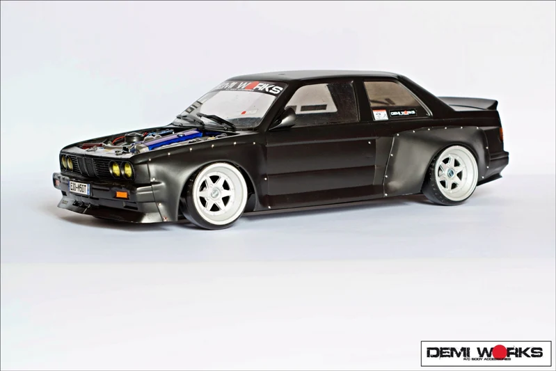 E30 OVERFENDERS Rocket Bunny Full 1-10 FENDER FLARE Kit [Demi Works] DWE30RB - Image 3