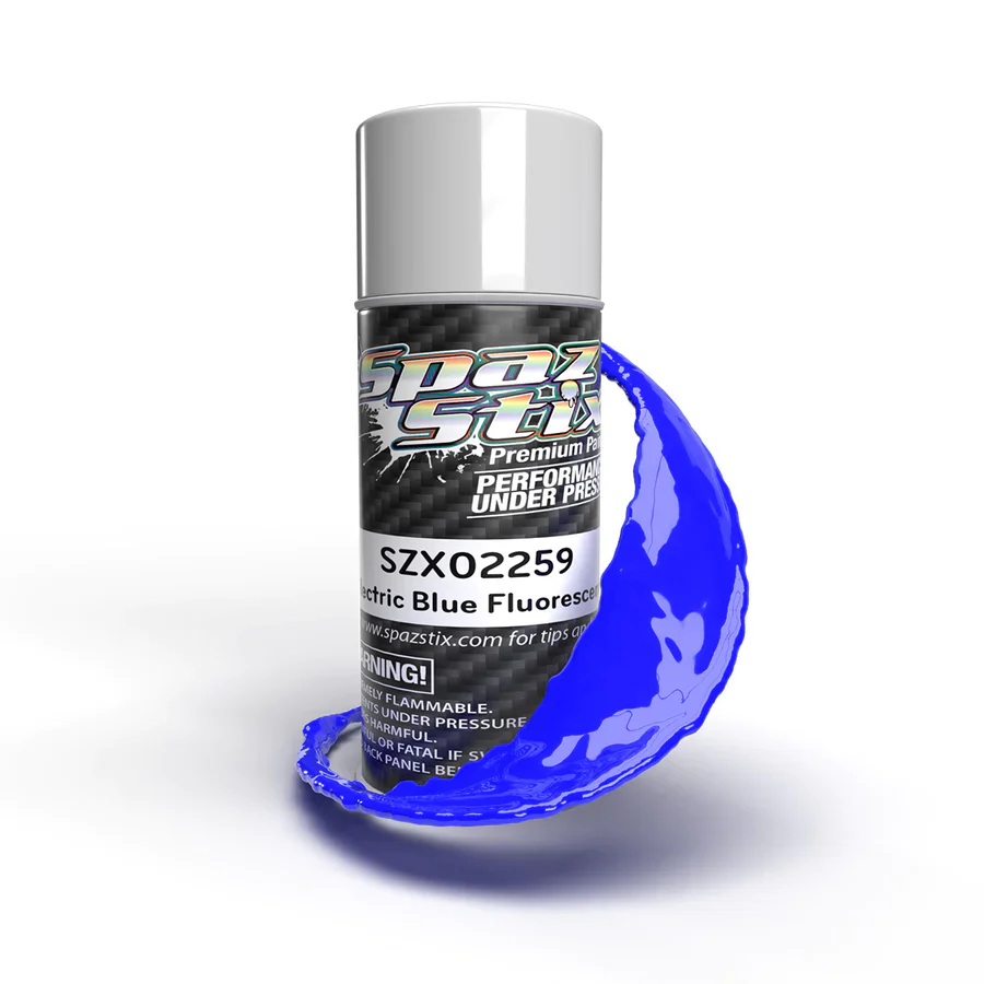 Electronic Blue Fluorescent Spray Paint [Spaz Stix] SZX02259