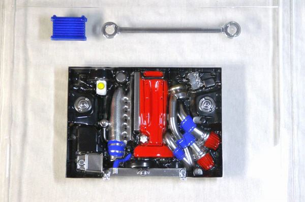 Engine Set (SR / RB / FA) 1-10 Lexan Clear Motor Bay (Set of 3) [Pandora] PAI-801 - Image 4