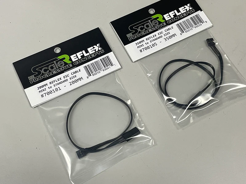 ESC Cable (Mini to Standard) Acuvance Style 45mm, 80mm, 100mm, 150mm 200mm, 250mm, 350mm [Scale Reflex]  700099 700100 700101 700105 - Image 2