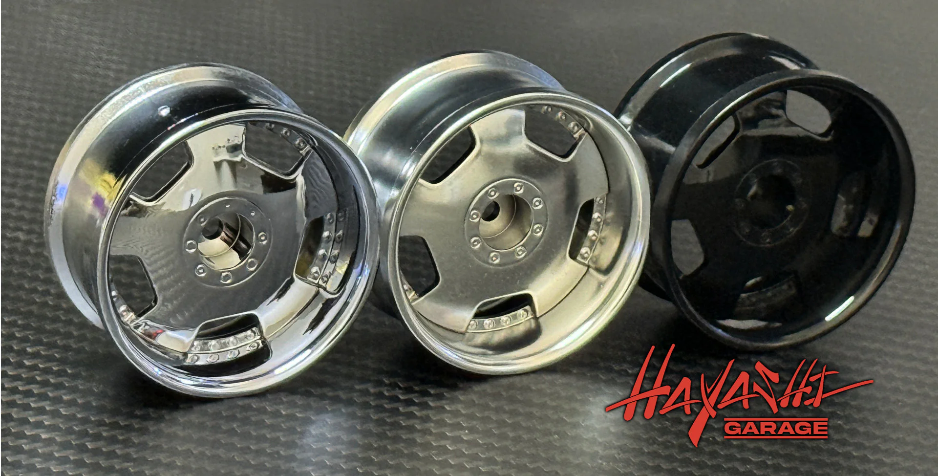 EURO (BIPPU) VIP Dish Style 1-10 Rims 8mm - Chrome Metallic Silver Gloss Black [Hayashi Garage] - Image 9