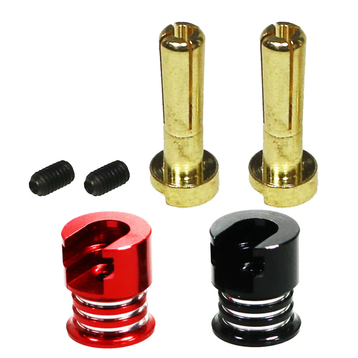 EURO Connector HEATSINK Power Bullets (4mm or 5mm) Grips -Set  [Eagle] 3732CAP2-4 3732CAP2-5