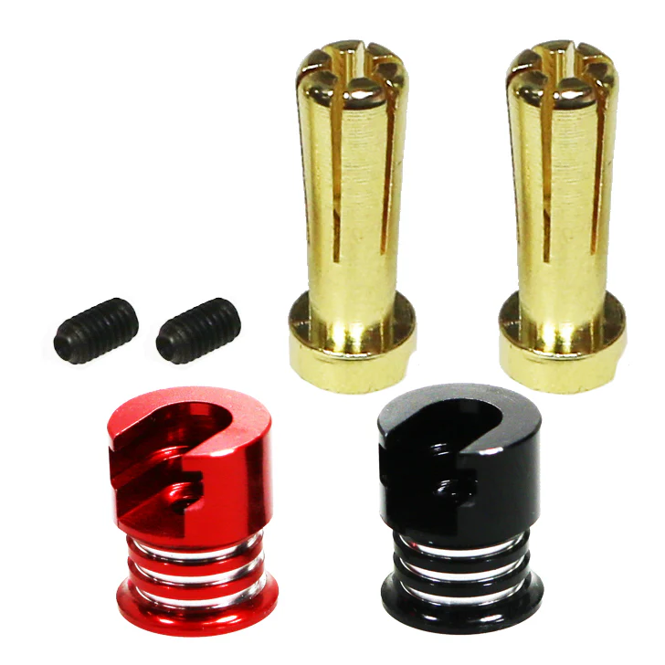 EURO Connector HEATSINK Power Bullets (4mm or 5mm) Grips -Set  [Eagle] 3732CAP2-4 3732CAP2-5 - Image 4