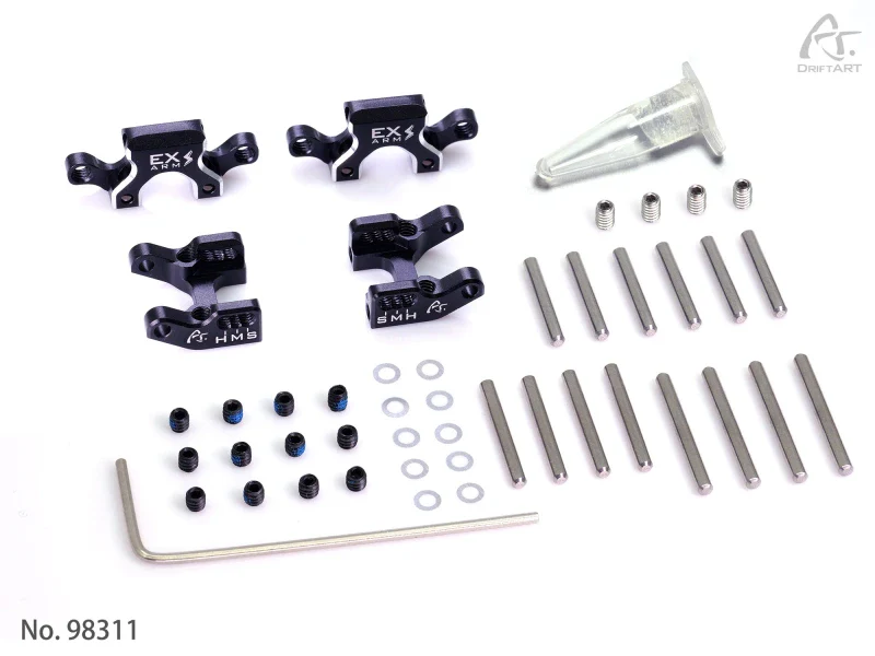 EX-Arm Lightning Alu Rear Arms For DA2 DA3 DA4 DRIFTART4  [Drift Art] 98311 - Image 2