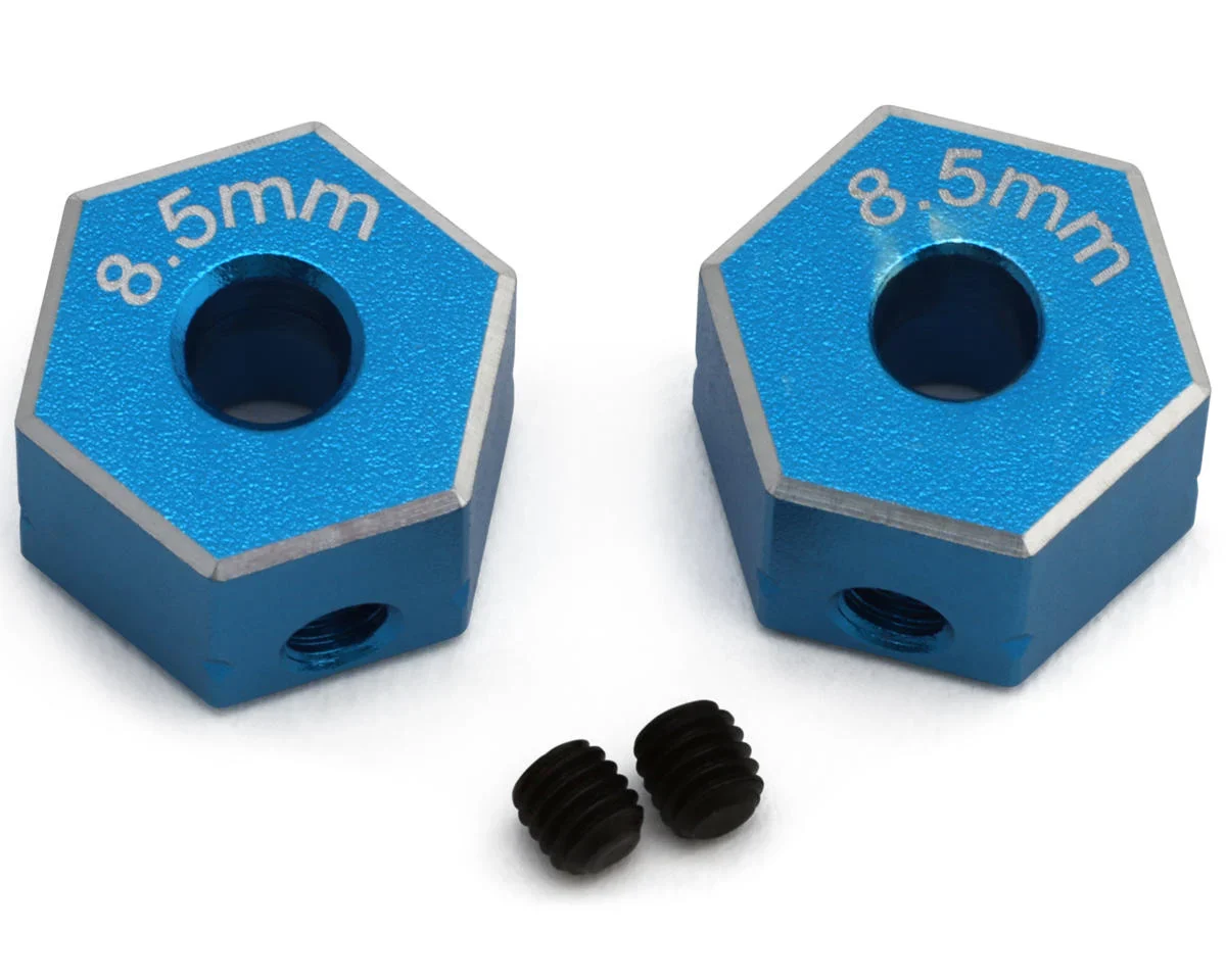 Factory Team 12mm Aluminum Wheel Hex (2 pc) (8.5mm) for DC10 FT [Associated] ASC72258