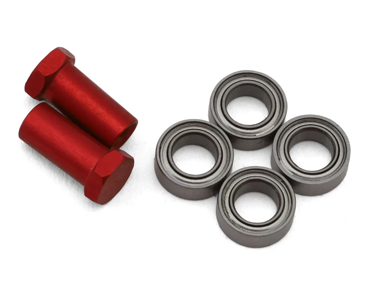 Fazer FZD2 Aluminum Steering Bellcrank Pins & Ball Bearings Set [Kyosho] FAW303
