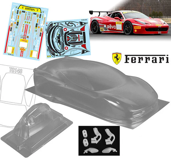 Ferrari 458 Italia 1-10 Body Shell [Quality RC] QRC-148