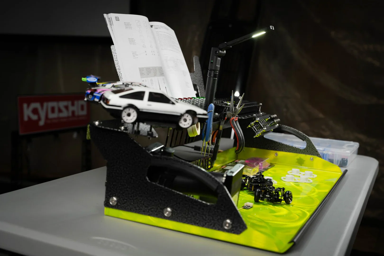 Field Bench - 1/28 Scale RC Pit Workstation for Kyosho Mini Z and Similar [Turtle Labs] - Image 3