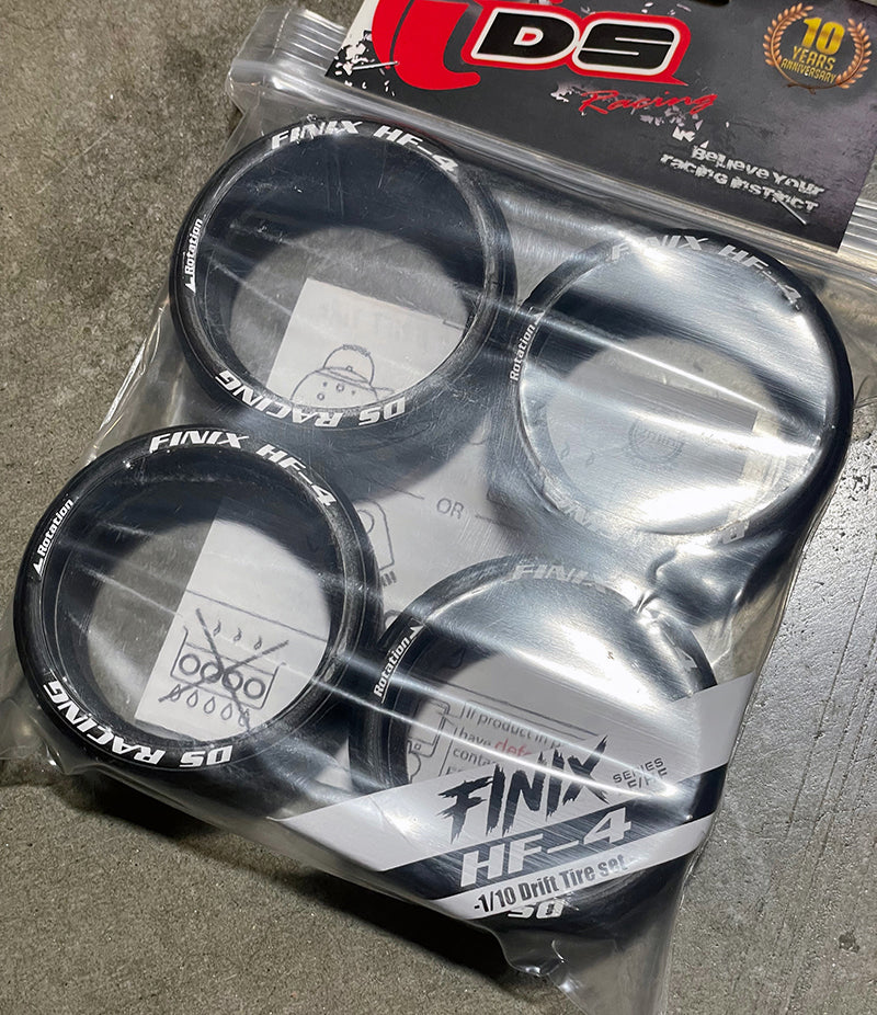 FINIX HF-4 Friction HF Series 1-10 Drift Tire (4-Pack) [DS Racing] HF-4SE