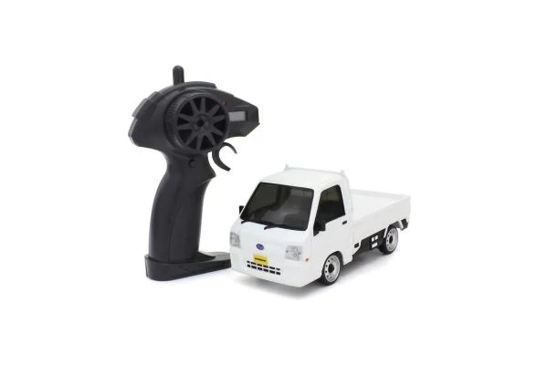 First Mini-Z 1-28 WHITE Subaru Sambar Kei Truck RTR (Ready to Run) [KYOSHO] 66607