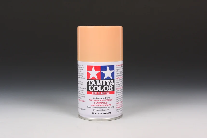 FLAT FLESH 2 (SKIN COLOR) - Lacquer Spray Paint 100ml (For Plastic Models) TS-77 [Tamiya] 85077 - Image 2