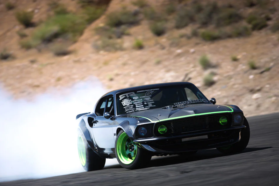 Ford Mustang 1969 RTR-X - Vaughn Gittin Jr - Formula D FD  1-10 Body Set (200mm) [HPI] 109930 - Image 3