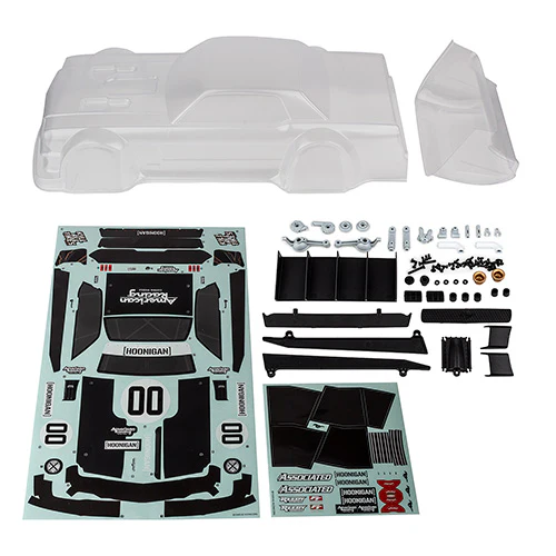 Ford MUSTANG HOONIGAN Hoonicorn 1-10 Clear Body Set (200mm) [Associated] 31896 - Image 2