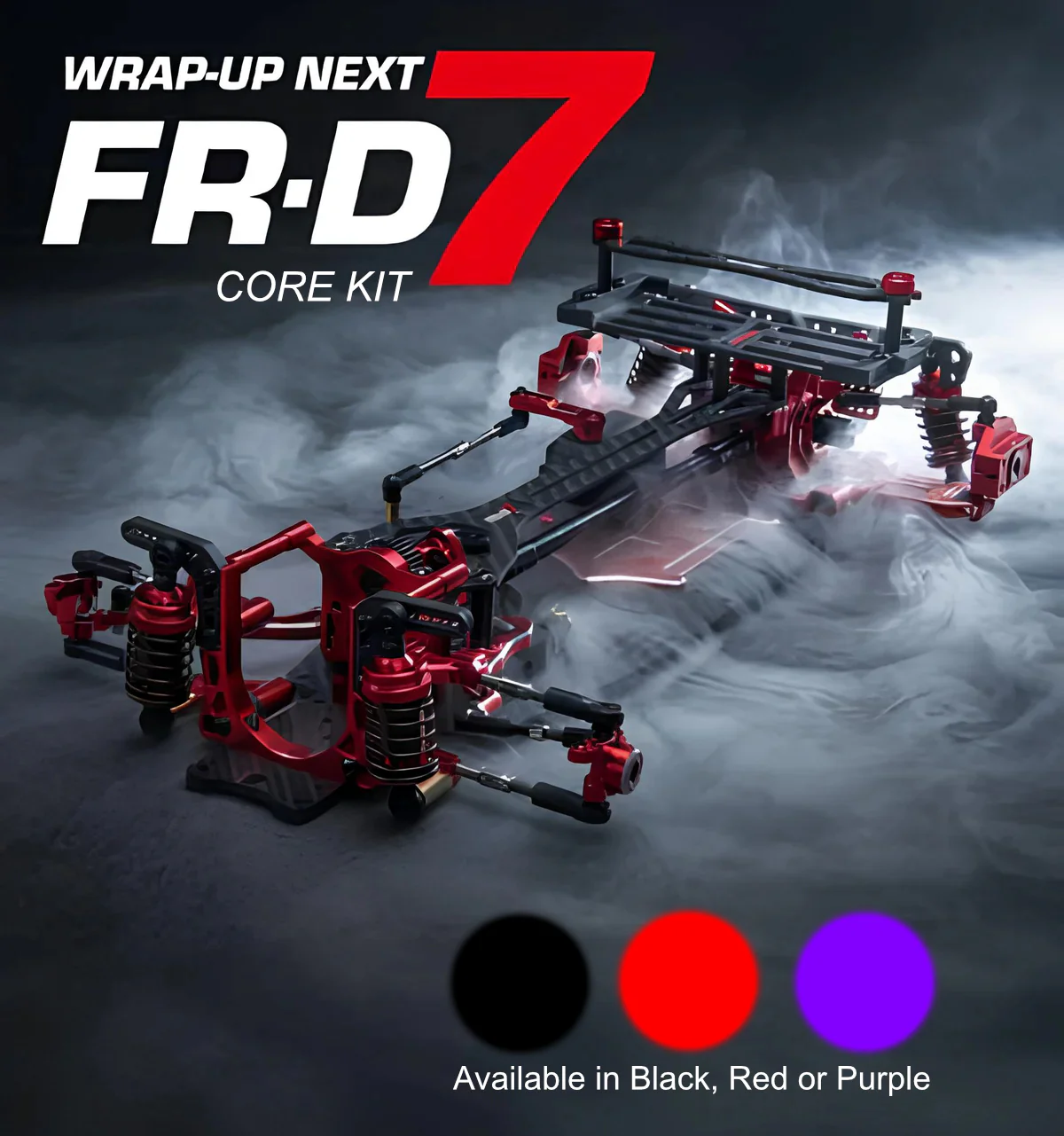 PREORDER: FR-D7 CORE KIT - Black Purple Red 1-10 RWD Adjustable Wheelbase Car GEN 7 FRD 7 [Wrap Up Next] 0858-FD 0859-FD 0860-FD