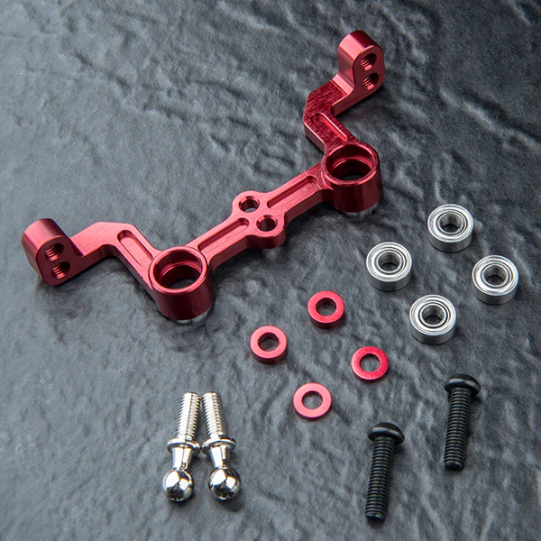 FRX Aluminum Steering Joint Plate (Ackerman adj.) Set (RED) [MST] 210701R